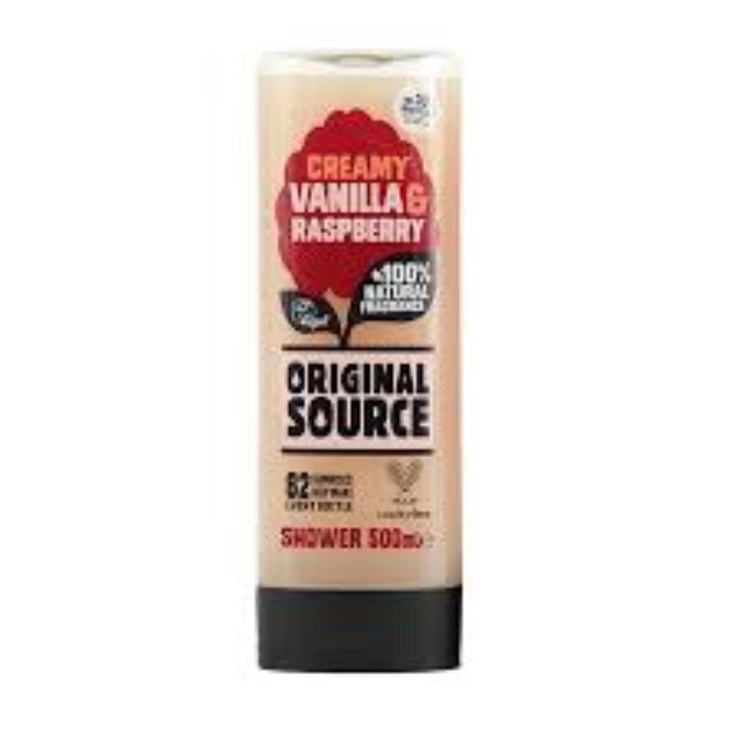 ORIGINAL SOURCE CREAMY VAN N R/BERRY S/GEL 500ML